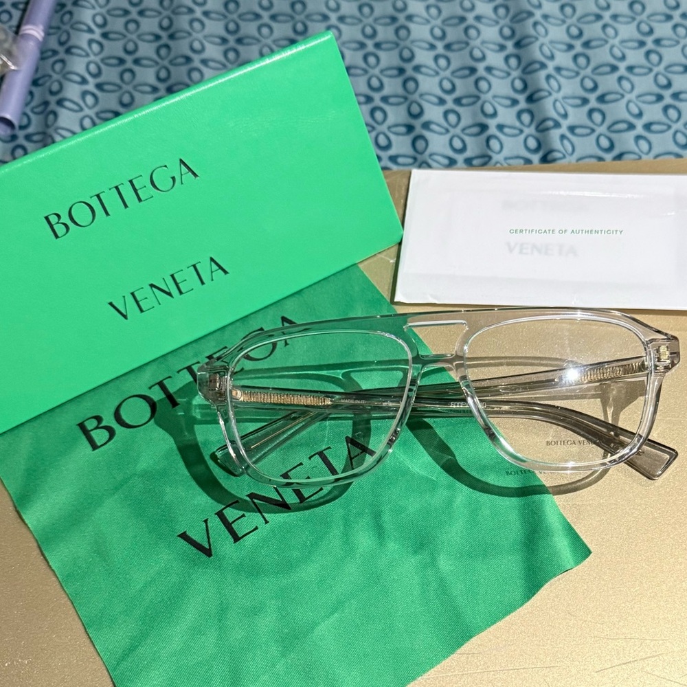 Bottega Veneta Men’s Aviator Eyeglasses